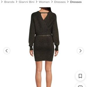 Gianni Bini Shimmering Black Dress S